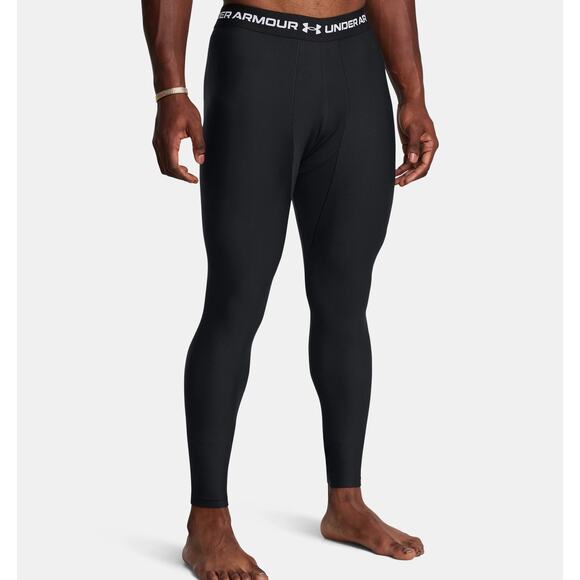NWT Under Armour Men's ColdGear OG Leggings in Black size Large - Picture 1 of 9